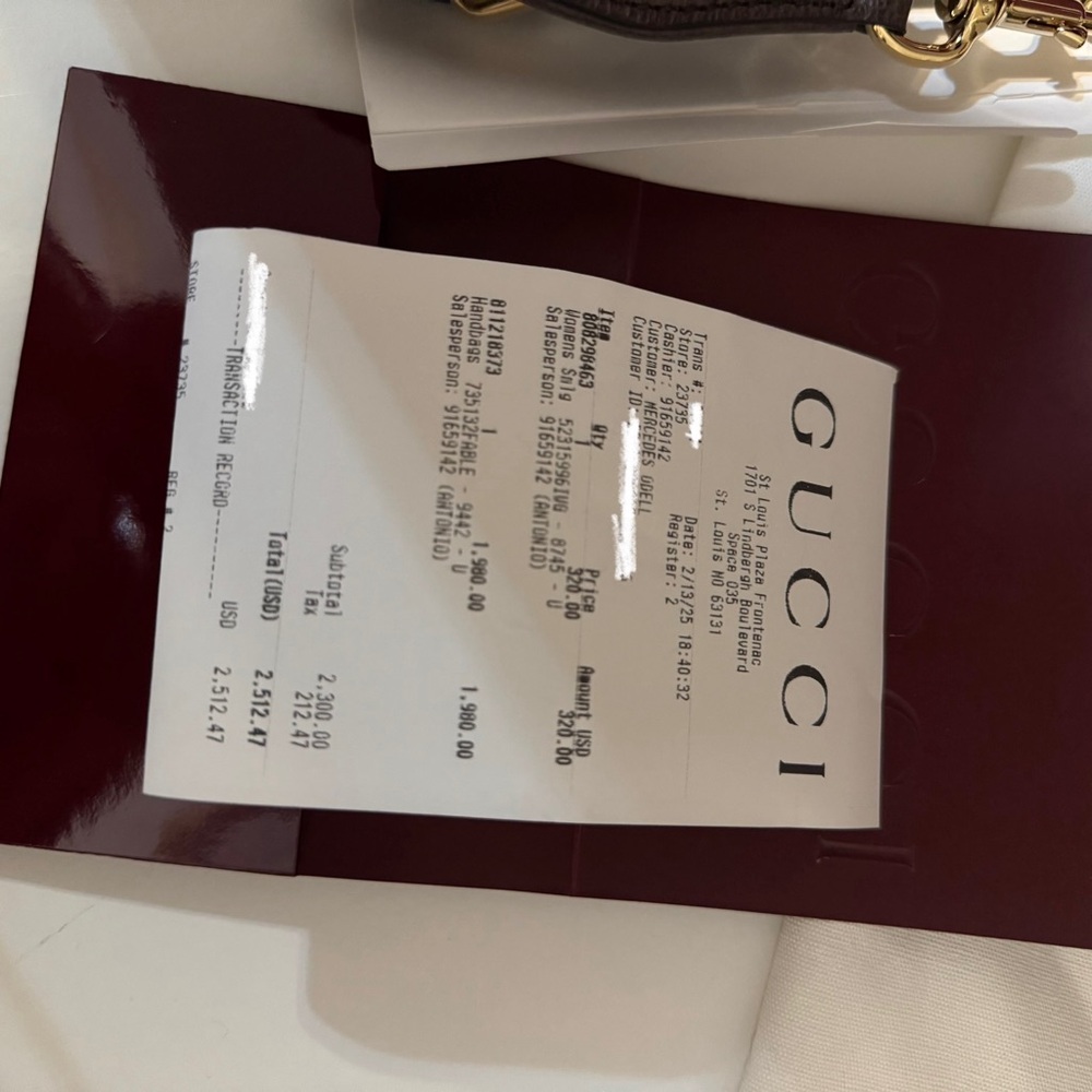 New in box Gucci Ophidia small shoulder bag beige and dark brown GG Supreme - Picture 2 of 16